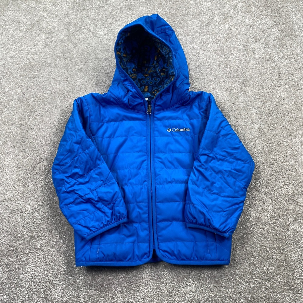 Columbia Kids Blue Puffer Jacket with Hood